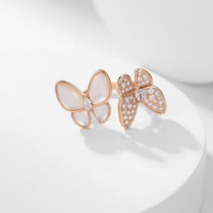 Two Butterfly Between the Finger ring